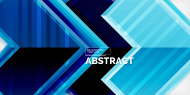 3D efektler ve çizgi dokusu geometrik soyut arkaplan ile oluşturulan ok sembolleri