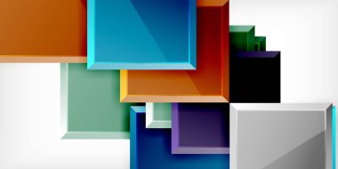 Kare şekilli soyut geometri. Duvar Kağıdı, Sancak, Arkaplan, Kart, Kitap İllüstrasyonu, İniş Sayfası