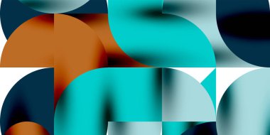 Gölge etkisi parlak daireler ve yuvarlak üçgenler geometrik modern sanat. Duvar Kağıdı, Sancak, Arkaplan, Kart, Kitap İllüstrasyonu, İniş Sayfası