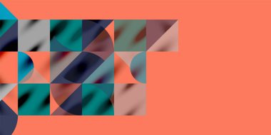 Üçgenler, yuvarlak üçgenler ve tekno sanatın daireleri. Duvar Kağıdı, Sancak, Arkaplan, Kart, Kitap İllüstrasyonu, İniş Sayfası