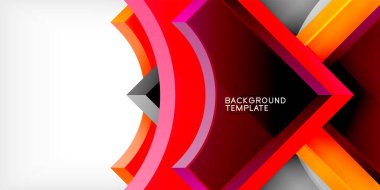 Yuvarlak elementli ok. Renkli geometrik şekiller arka plan. Duvar Kağıdı, Sancak, Arkaplan, Kart, Kitap İllüstrasyonu, İniş Sayfası