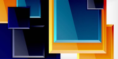 Yansımaları olan renkli kareler soyut arkaplan tasarımı. Duvar Kağıdı, Sancak, Arkaplan, Kart, Kitap İllüstrasyonu, İniş Sayfası