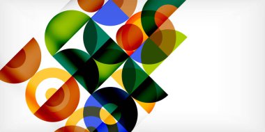 Renkli çember soyut arkaplan. Duvar kağıdı, afiş, sunum, arkaplan şablonu