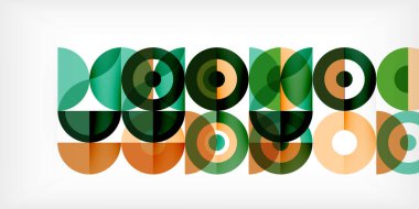 Minimum geometrik soyut arkaplan. Çember kare ve üçgen tasarım. Duvar kağıdı, afiş, arkaplan veya iniş için moda tekno iş şablonu