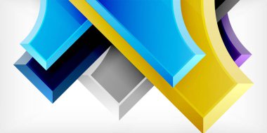 Geometrik tasarım soyut arkaplan - daireler ve üçgenler