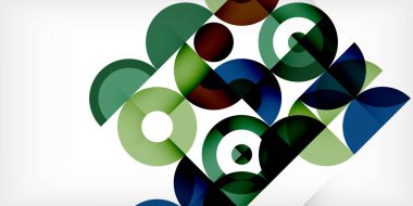 Renkli çember soyut arkaplan. Duvar kağıdı, afiş, sunum, arkaplan şablonu