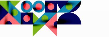 Moda üçgen çizgileri, yuvarlak elementler ve daireler. Duvar Kağıdı, Sancak, Arkaplan, Kart, Kitap İllüstrasyonu, İniş Sayfası