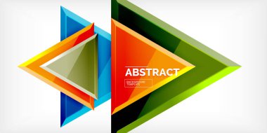 Soyut arkaplan - üç boyutlu renkli üçgenler. Duvar Kağıdı, Sancak, Arkaplan, Kart, Kitap İllüstrasyonu, İniş Sayfası