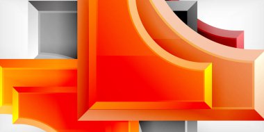 Geometrik tasarım soyut arkaplan - daireler ve üçgenler