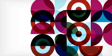 Renkli çember soyut arkaplan. Duvar kağıdı, afiş, sunum, arkaplan şablonu