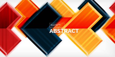 3D efektler ve çizgi dokusu geometrik soyut arkaplan ile oluşturulan ok sembolleri