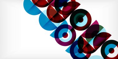 Renkli çember soyut arkaplan. Duvar kağıdı, afiş, sunum, arkaplan şablonu