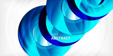 Işık efektli parlak daireler. Soyut arkaplan