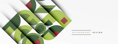 Modern geometrik soyut arkaplan daireler. İş veya teknoloji tasarımı