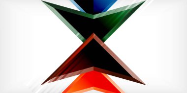 Soyut arkaplan renk üçgenleri ve ok bileşimi. Duvar Kağıdı, Sancak, Arkaplan, Kart, Kitap İllüstrasyonu, İniş Sayfası