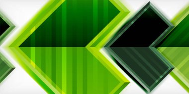 3D efektler ve çizgi dokusu geometrik soyut arkaplan ile oluşturulan ok sembolleri
