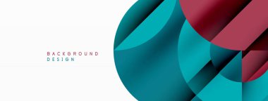 Geometrik diyagonal çizgi ve daire şekli, geniş soyut arkaplan