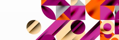 Moda üçgen çizgileri, yuvarlak elementler ve daireler. Duvar Kağıdı, Sancak, Arkaplan, Kart, Kitap İllüstrasyonu, İniş Sayfası