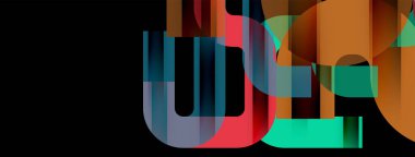 Satırlar, soyut harf tasarım arkaplanı. Duvar kağıdı, bayrak, arkaplan, kart, kitap illüstrasyonu, iniş sayfası için Geometrik vektör ilüstrasyonu