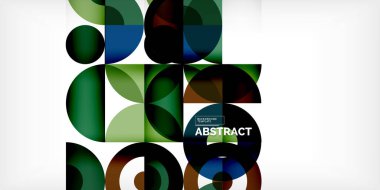 Renkli çember soyut arkaplan. Duvar kağıdı, afiş, sunum, arkaplan şablonu