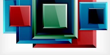 Yansımaları olan renkli kareler soyut arkaplan tasarımı. Duvar Kağıdı, Sancak, Arkaplan, Kart, Kitap İllüstrasyonu, İniş Sayfası