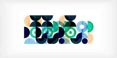 Renkli çember soyut arkaplan. Duvar kağıdı, afiş, sunum, arkaplan şablonu