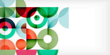 Minimum geometrik soyut arkaplan. Çember kare ve üçgen tasarım. Duvar kağıdı, afiş, arkaplan veya iniş için moda tekno iş şablonu