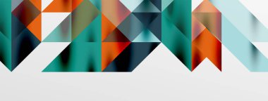 Teknik üstüste binen üçgen elementleri geometrik grafik desen biçimlendirir