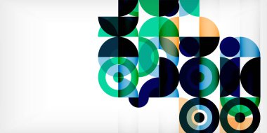 Renkli çember soyut arkaplan. Duvar kağıdı, afiş, sunum, arkaplan şablonu