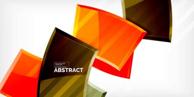 Vector abstract color geometric shapes. Illustration For Wallpaper, Banner, Background, Card, Book Illustration, landing page clipart