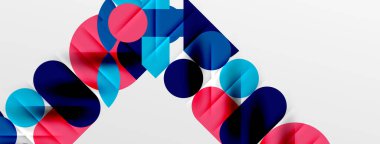 Yuvarlak şekiller, daireler ve çizgiler minimum geometrik arkaplan. Duvar Kağıdı, Sancak, Arkaplan, Kart, Kitap İllüstrasyonu, İniş Sayfası