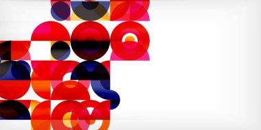 Renkli çember soyut arkaplan. Duvar kağıdı, afiş, sunum, arkaplan şablonu