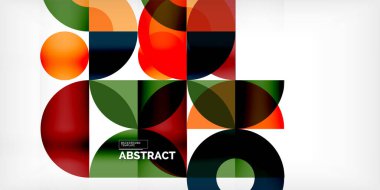 Renkli çember soyut arkaplan. Duvar kağıdı, afiş, sunum, arkaplan şablonu