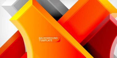 Geometrik tasarım soyut arkaplan - daireler ve üçgenler