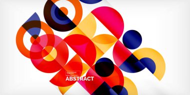 Renkli çember soyut arkaplan. Duvar kağıdı, afiş, sunum, arkaplan şablonu