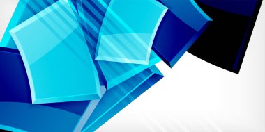 Yuvarlak 3D şekiller, plaka arka planı. Yaratıcı bileşim tasarım şablonu