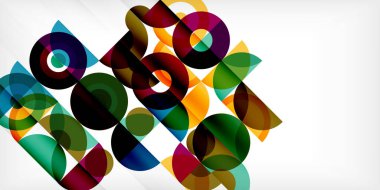 Renkli çember soyut arkaplan. Duvar kağıdı, afiş, sunum, arkaplan şablonu