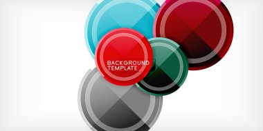 Minimum geometrik soyut arkaplan. Çember üçgen tasarımı