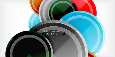 Minimum geometrik soyut arkaplan. Çember üçgen tasarımı