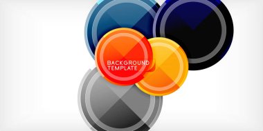 Minimum geometrik soyut arkaplan. Çember üçgen tasarımı