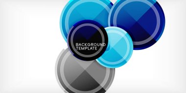 Geometrik tasarım arka plan - daireler