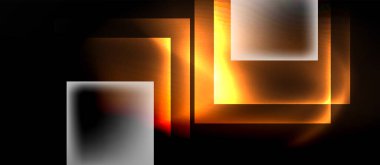 Cam kare şekilli koyu neon renkler