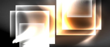 Cam kare şekilli koyu neon renkler