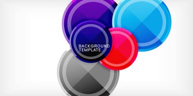 Geometrik tasarım arka plan - daireler