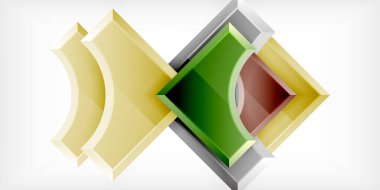 Geometrik tasarım soyut arkaplan - daireler ve üçgenler
