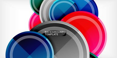 Minimum geometrik soyut arkaplan. Çember üçgen tasarımı