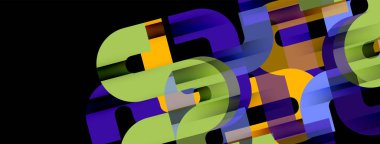 Satırlar, soyut harf tasarım arkaplanı. Duvar kağıdı, bayrak, arkaplan, kart, kitap illüstrasyonu, iniş sayfası için Geometrik vektör ilüstrasyonu