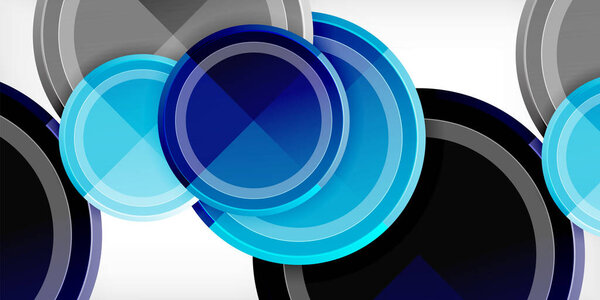 Геометрический дизайн абстрактный фон - круги
