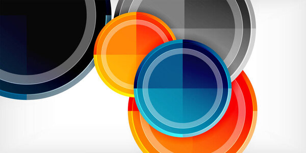 Geometric design abstract background - circles