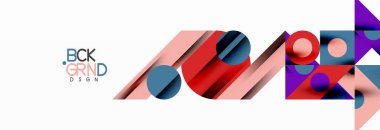 Renkli daireler, çizgiler, oklar, üçgenler ve diğer geometrik şekiller. Duvar Kağıdı, Sancak, Arkaplan, Kart, Kitap İllüstrasyonu, İniş Sayfası